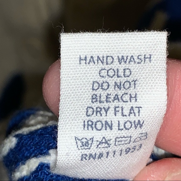 Active Aztec Print Cobalt Blue and Cream Duster Cardigan Sweater Size Medium - Picture 5 of 6